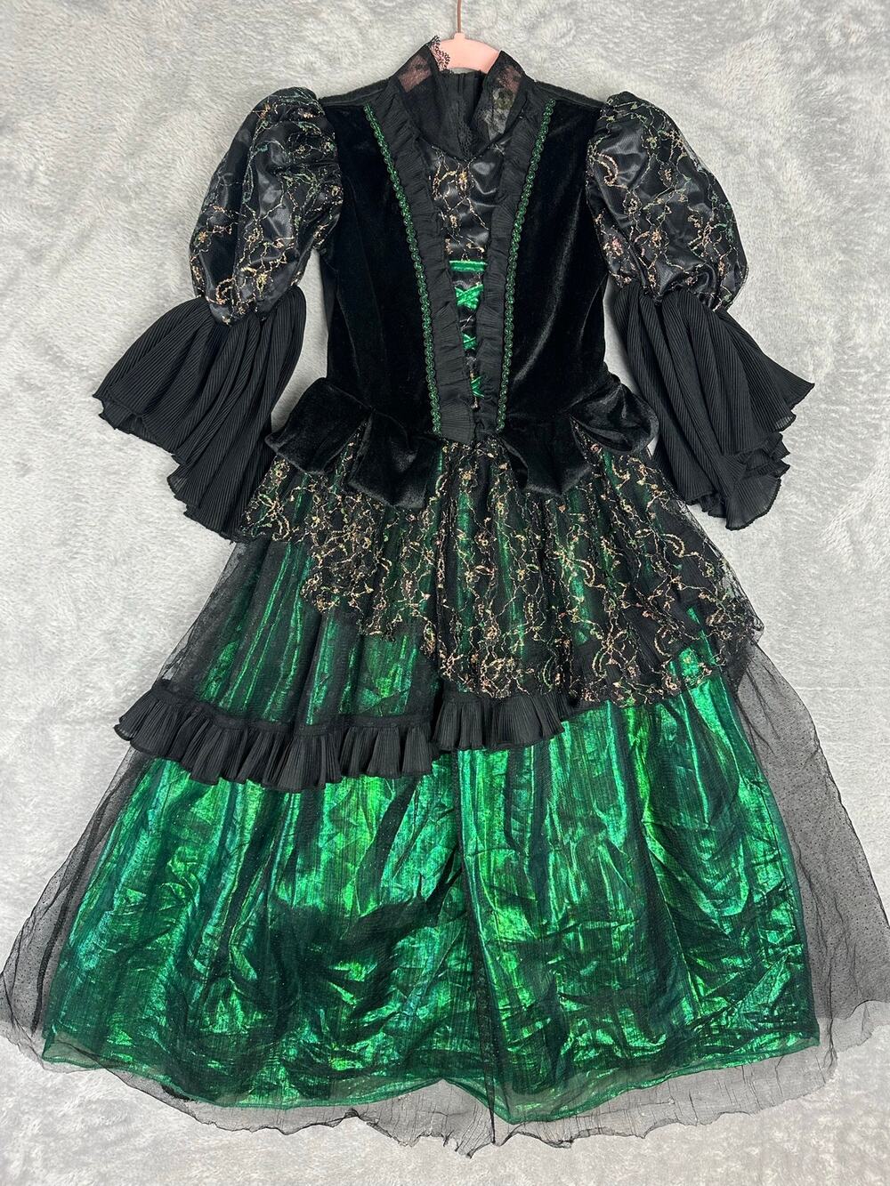 Wizard of Oz Wicked Witch of the West Girl's Costume Size Small Elphaba Dress